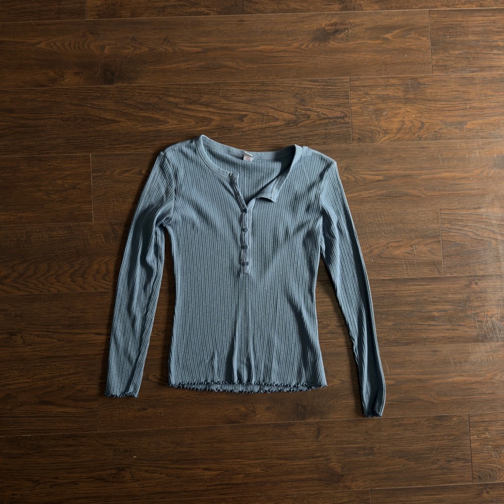 Old Navy Women's Slate Long Sleeve Top